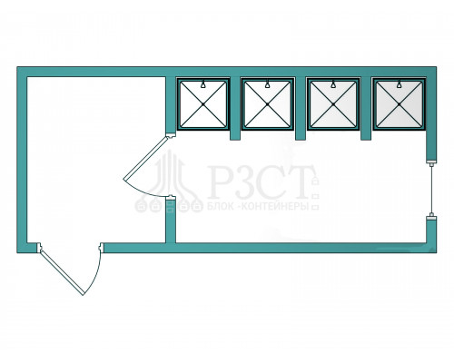 Блок-контейнер душевая №13