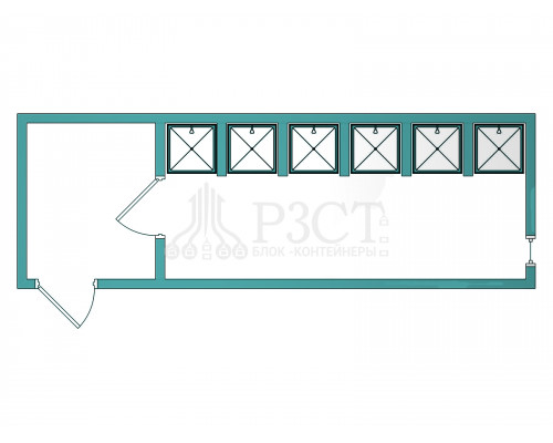 Блок-контейнер душевая №16